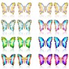 Bonuci 8 Pairs Butterfly Earrings for Women Rhinestone Cute Earrings