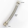 15mm x 1/2" BSP Short Flexible Braided Tap & Inlet