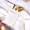 Servilletas de papel forradas de plata de 100 servilletas elegantes