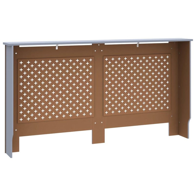vidaXL Radiator Cover Anthracite 59.8" MDF Heater Heating Cover Storage