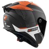 FC-Moto Hawk EVO-X Helmet, Matte Black/White/Orange, M