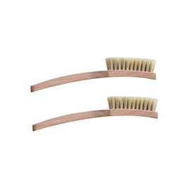 Paw Pet Brush - Set of 2 - Oiled Beech Wood Handle - Natural Bristles - Made in Germany