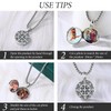 Odinstone Compass Locket Necklace Sterling Silver Locket Necklace That Holds