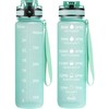 OLDLEY Water Bottles, 32oz Motivational Sports Water Bottle with Time