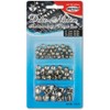 Meyco Rivets Round Silver Approx. 130 Pieces Assorted Diameter 7