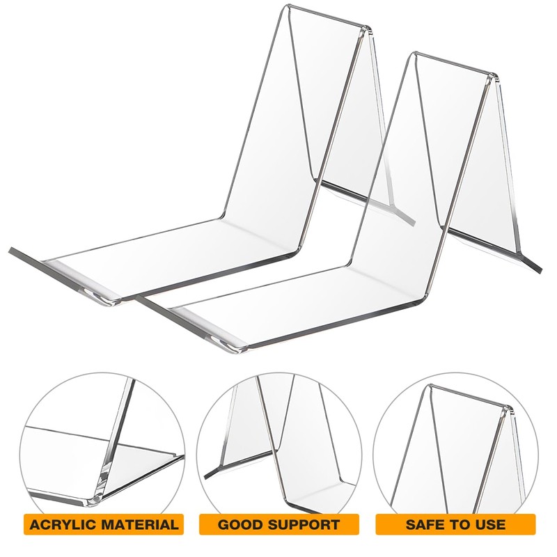 iplusmile 2pcs Clear Acrylic Shoe Store Display Stands Rack Holder