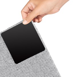 Yifield Non-Slip Carpet with Carpet Gripper, Carpet Stopper & Non-Slip Pads, Carpet Non-Slip & Non-Slip Mat for Fixing Corners, Carpet Non-Slip Underlay (4, Black)