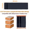 MLNSUNNY Winter Bee Hive Wrap,Fits 8 & 10 Frame Hives,Crafted