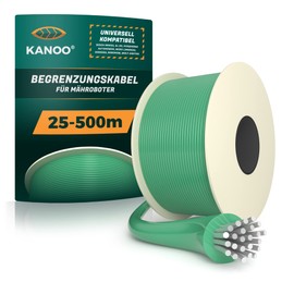 kanoo® Universal Boundary Cable for Robotic Lawnmower - Boundary Wire for Robotic Lawnmowers - Premium Robotic Lawnmower Cable Diameter 2.7 mm (50 m)
