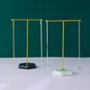 YIQFOCA 2 Pack Jewelry Stand Necklace Holder,T-Bar Plated Metal Tabletop