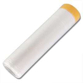 Sinzau 6.6 x 164 feet Dust Sheet Roll, Dust-Proof & Waterproof Shields for Painting, Decorating, Furniture Covering