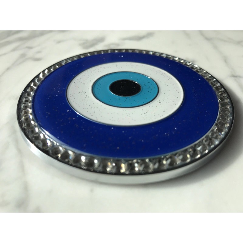 ABS Bling Evil Eye Car Crystal Decoration - Iridescent Glitter