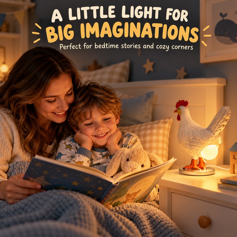 Cute Chick LED Night Light for Kids – 20cm Animal