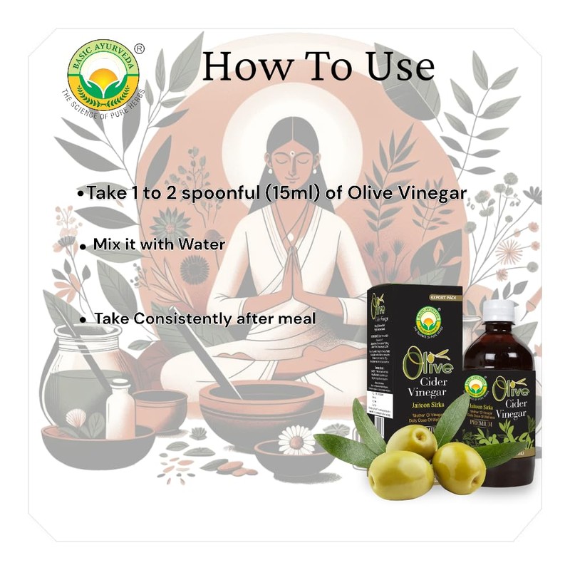 BASIC AYURVEDA Olive Cider Vinegar | Natural Jaitoon Sirka |