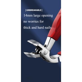 Anti-slip Handle Angled Head Ingrwon Nail Clipper Set, Stainless Steel Slanted Nail Clipper + Nail File + Iron Box(Red)