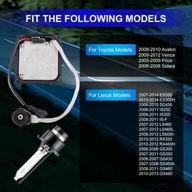 Xenon HID Headlight Ballast w/ D4S Bulb for Lexus ES350 IS250 GS350 2005-2014 Replaces OE 85967-51040, Waterproof & Vibration Resistant, Fits Toyota Avalon Venza Prius