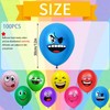 Pack of 100 Emotion Series Latex Balloons with Air Pump,
