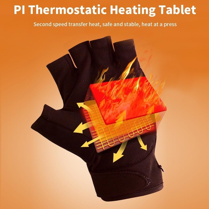 B-Qtech Heated Gloves, Winter Electric Warm Gloves for Men Women,