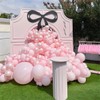 JZCZOEB 181Pcs Coquette Pink Bow Balloons Arch Garland Kit with