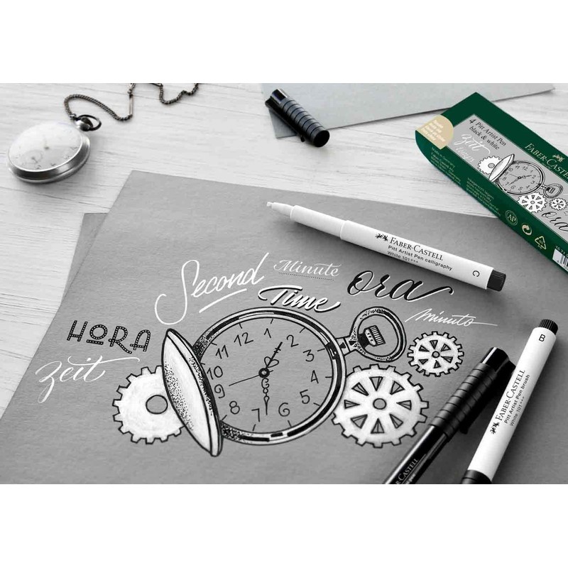 Faber-Castell FC167501 Calligraphy Pen, White