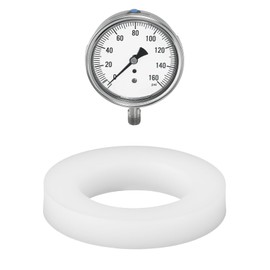eMagTech 20pcs PTFE Washers 8mm x 5mm x 1.5mm for Sealing Pressure Gauges with 1/8" BSPP Thread