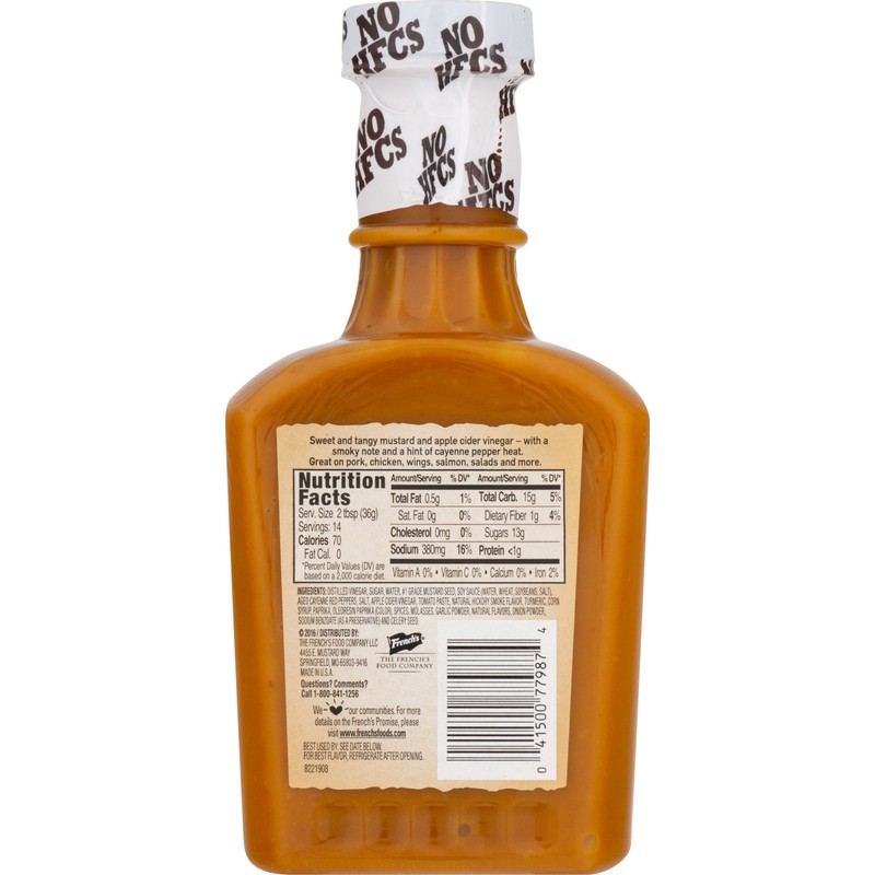 Cattlemen's Master Reserve Carolina Tangy Gold BBQ Sauce 18 Ounce
