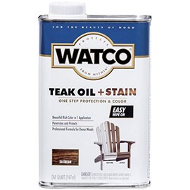 Watco 348747 Teak Oil Plus Stain, Quart, Jacobean, 32 Fl Oz