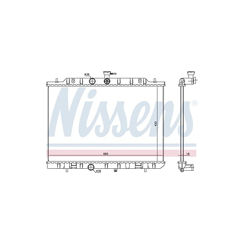 Nissens Radiator - 67365