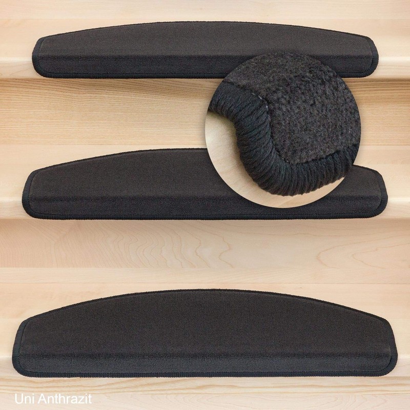Kettelservice-Metzker Vorwerk Stair Mats Plain Semicircular 65 x 24 x