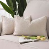 Madizz Set of 2 Chenille Velvet Cushion Covers with Edge,