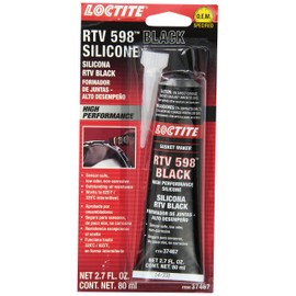 LOCTITE Automotive RTV Silicone Gasket Maker Black 598 - High Performance, Sensor-Safe, Non-Corrosive, Flexible, Oil Resistant - 80 ml, 1 Pack