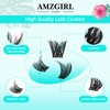 Lash Clusters Wet Look 168Pcs Eyelash Cluster Ultra-Thin Lash Band