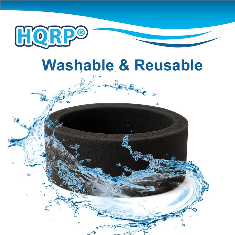 HQRP 2-Pack Outer Circular Filters Compatible with Bissell PowerForce Bagless