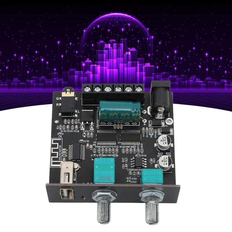 Bluetooth 5.1 Amplifier Board 9 to 24V 2.1 Channel Mini