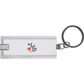 Azeeda 'Best Dad Ever With Red Heart' Keyring LED Torch (KT00037218)