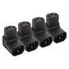 4pcs IEC320 C14 to IEC320 C13 Power Adapter Professional C14