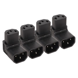 4pcs IEC320 C14 to IEC320 C13 Power Adapter Professional C14 to C13 Power Plug Adapter for UPS PDU Server Computer Socket