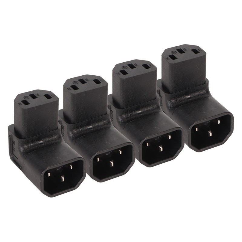 4pcs IEC320 C14 to IEC320 C13 Power Adapter Professional C14