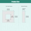 Heyalan Shower Arm Flange Plate, 1pc Modern Shower Escutcheon Cover