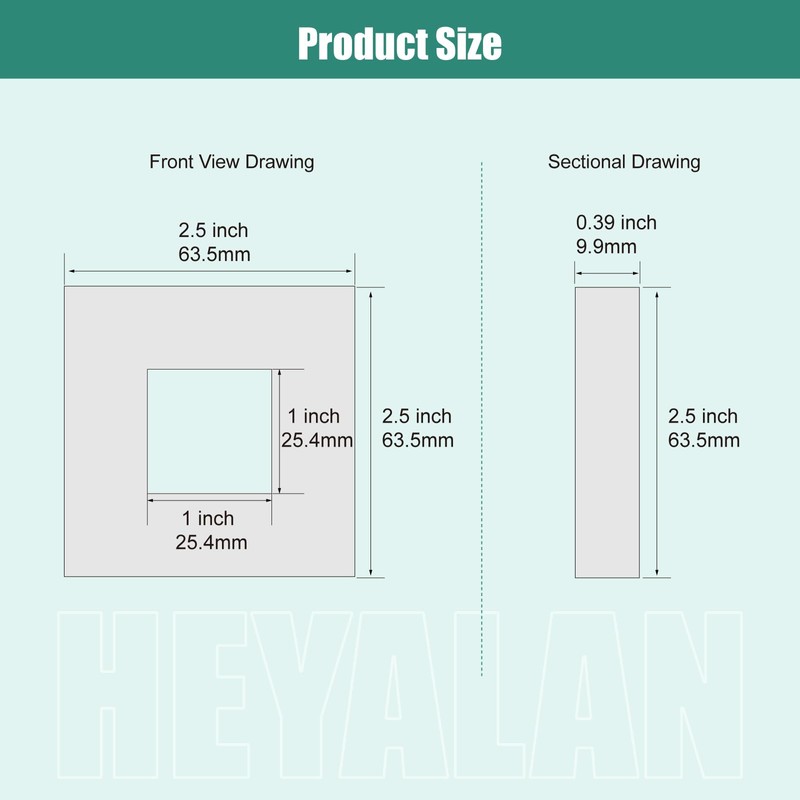 Heyalan Shower Arm Flange Plate, 1pc Modern Shower Escutcheon Cover