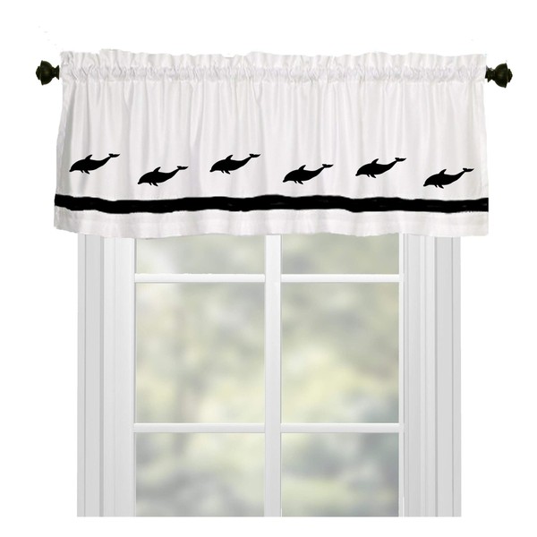 Dolphin Window Valance Curtain - In Your Choice of Colors