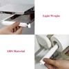 2 Pack White Toilet Paper Holder,Plastic Toilet Tissue Roll Holder