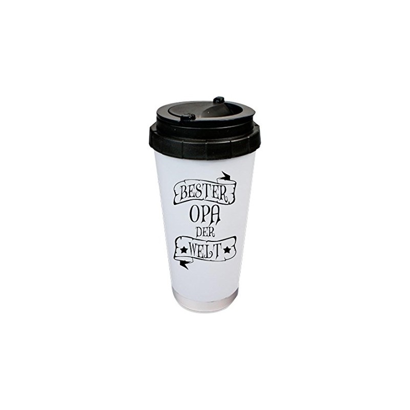 ShirtInStyle Stainless Steel Drinking Cup To Go Bester Opa der