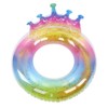 Inflatable Circle Thickened Large Queen Crown Sequins Swimming Ring Lifebuoys