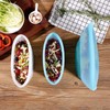 Zip Standing Reusable food Silicone Containers - Complete SET with