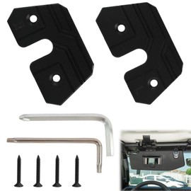 Sun Visor Repair Clips, Replacement Car Visor Holder Bracket Clips for Driver & Passenger Side, Automotive Visor Retainer Clips for Jeep Wrangler JK 2018, JL 2018-2023, Gladiator 2020-2023