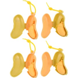 SHERCHPRY 4 Piezas Estuche Porta Cepillo de Dientes y Pasta Banano Protector Polvo Compacto Contenedor Viaje Multifuncional para Camping Oficina Hogar