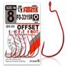 FANATIK Offset FO-3315 Fishing Hook for Rubber Baits 8, 6,