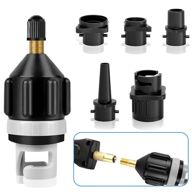 CDDCWZ SUP Surf Paddle Ventiladapter Luftpumpenkonverter Mit 4 Stück Ventiladapter