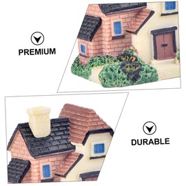 Totority 4Pcs Decorative Villa Adornment for Aquarium Random Color Landscape Ornament for Fish Tank Micro Landscaping and Garden Decor